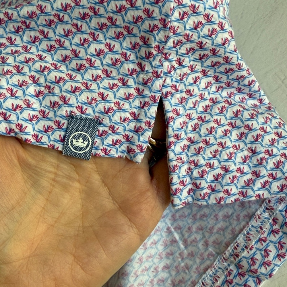 Peter Millar Polo Golf Shirt 100% Pima Cotton Size L - Picture 8 of 16